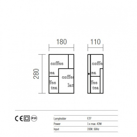 APLICA BISTRO 1X42W E14 [1]