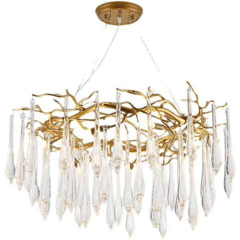 CANDELABRE CRISTAL & PENDULE - LUSTRA CRISTAL K9 KAROL 10XG9 AURIU