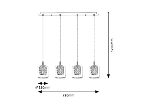 PENDUL CRISTAL DUCHESS 4X40W G9 [2]