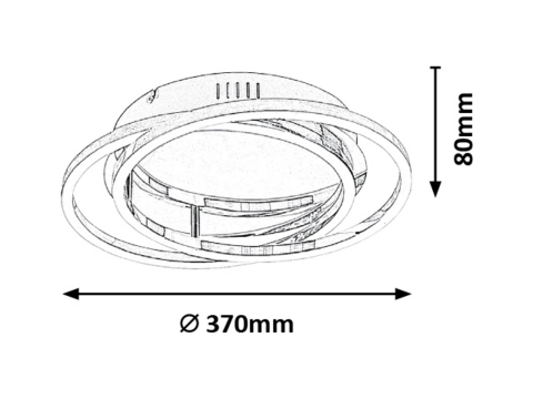 PLAFONIERA LED  SELENA 1X30W 4000K [2]
