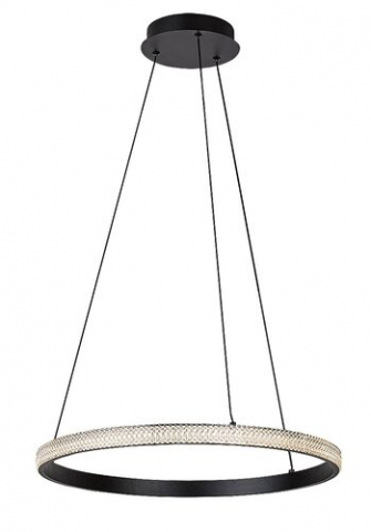 CANDELABRE CRISTAL & PENDULE - PENDUL GRETE LED NEGRU/ALB 1X32W LC 3650LM