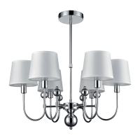 ■ ILUMINAT DE INTERIOR - LUSTRA CARMEN 6XE27 CROM/ALB