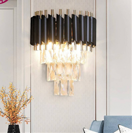 APLICA CRISTAL LED 3W NEGRU AURIU [2]