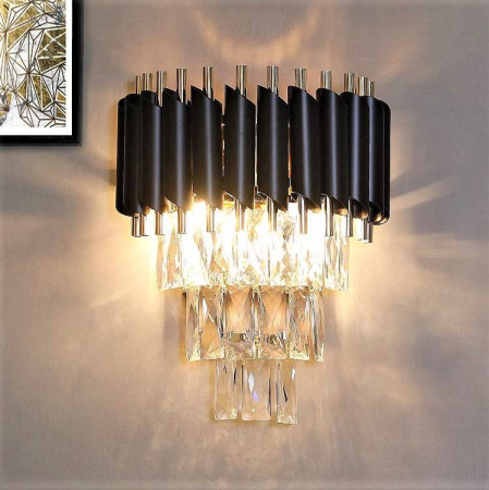 APLICE CRISTAL - APLICA CRISTAL LED 3W NEGRU AURIU
