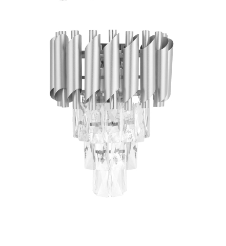 ■ ILUMINAT DE INTERIOR - APLICA de CRISTAL GRI - 3XE14