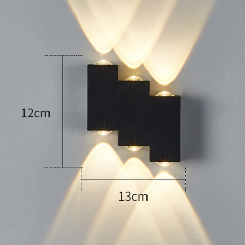 ■  ILUMINAT DE EXTERIOR - APLICA  LED 1X6W 3000K  NEGRU
