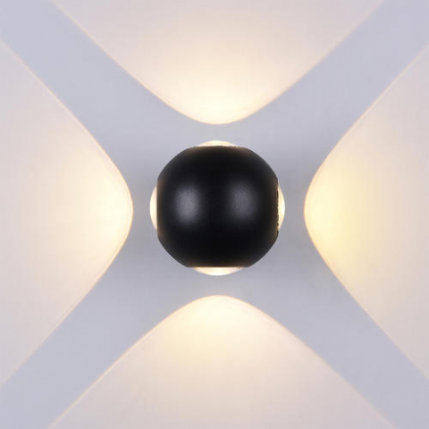 ■  ILUMINAT DE EXTERIOR - APLICA LED  1X 12W IP54 440LM negru 3000K