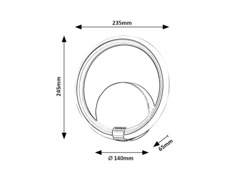 APLICA LED WILLOW  1X12W LN [2]