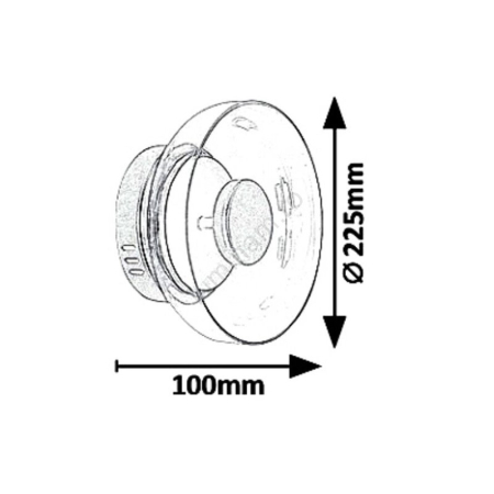 APLICA LED 5392 LORELL LED/8W/230V [1]