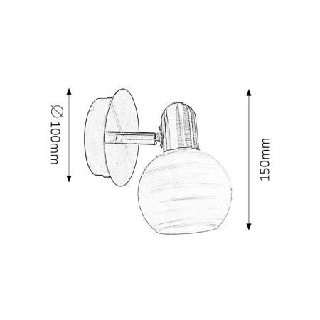 APLICA RABALUX AUREL 6341 ALB E14 1X40W 100X155MM [1]