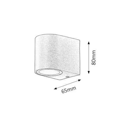 APLICA CHILE PENTRU EXTERIOR NEGRU GU10 1X35W 65X80MM [1]