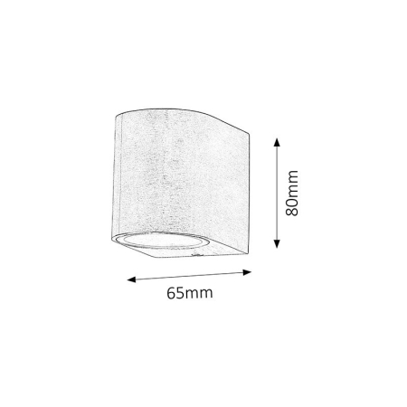 APLICA  CHILE PENTRU ILUMINAT EXTERIOR CUPRU GU10 1X35W 65X80MM [2]