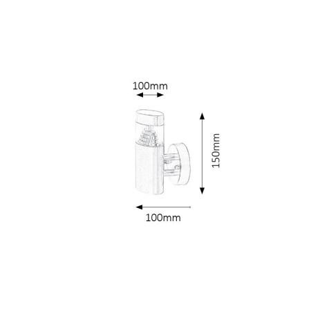 APLICA DETROIT 8142 DE EXTERIOR LED 6W 15X10X10CM [1]