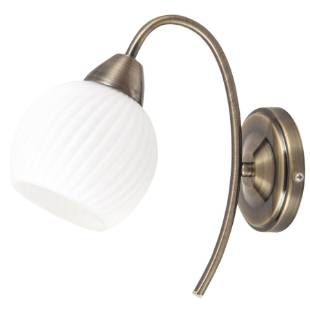 APLICE CLASICE - APLICA RABALUX EVANGELINE 7118 BRONZ ANTIC ALB E14 1X40W 26X24X11CM