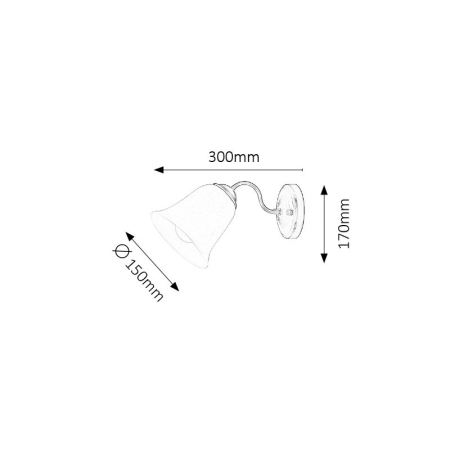 APLICA FABIOLA 7259 ALB ANTIC ALB E27 1X40W [1]