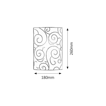 APLICA RABALUX HARMONY LUX APLICA ALB E27 1X60W 180X260MM [1]