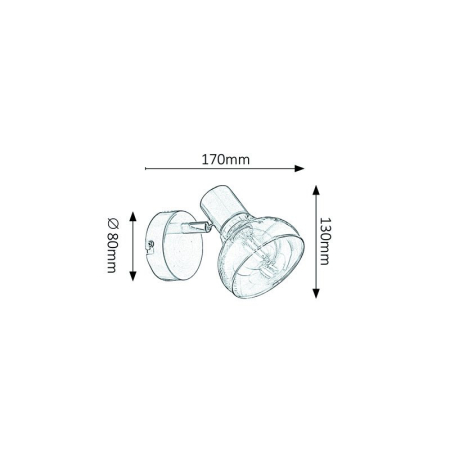 APLICA HOLLY 5546 AURIU ANTIC AMBRA E14 1X40W [1]