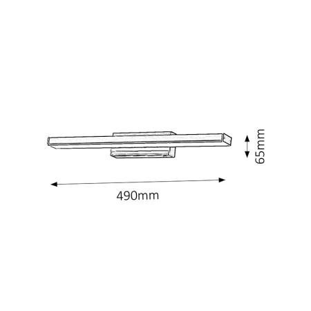 APLICA RABALUX JOHN 5897 CROM LED 12W 49X6.5X7CM [5]