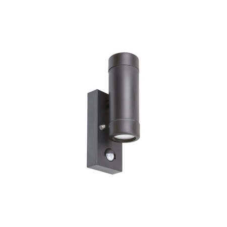 ■  ILUMINAT DE EXTERIOR - APLICA  MEDINA 8835 CU SENZOR NEGRU MAT TRANSPARENT GU10 2 10W