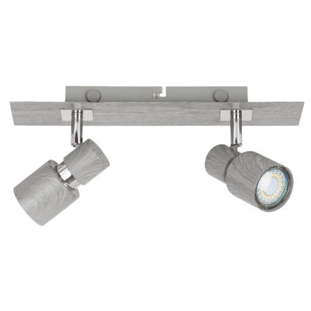 ■ CORPURI DE ILUMINAT - APLICA  MERKUR 6126 CU INTRERUPATOR ARGINTIU ALB GU10 2 50W 320X75MM