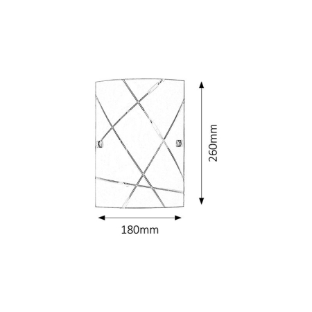 APLICA  PHAEDRA 3697 ALB E27 1X60W 180X260MM [1]