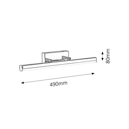 APLICA  SILAS 5719 CROM METAL LED 12W 490X80MM [5]