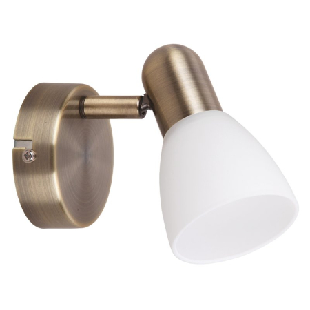 APLICE MODERNE - APLICA SOMA 6306 BRONZ ALB E14 1X40W 80X120MM