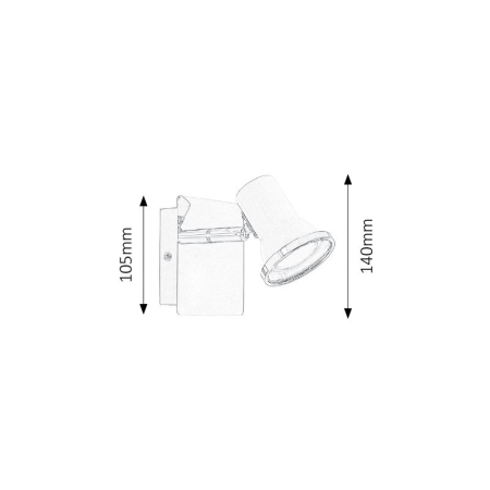 APLICA RABALUX STEVE 5497 PENTRU ILUMINAT EXTERIOR ALB ALB GU10 1X15W [1]