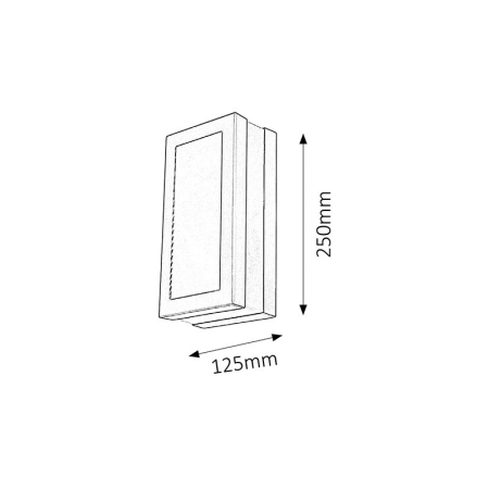 APLICA RABALUX STUTTGART 8683 PENTRU ILUMINAT EXTERIOR ANTRACIT E27 1 14W 125X250MM [2]