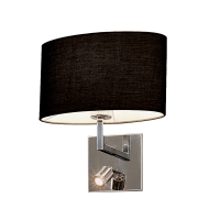 ■ ILUMINAT DE INTERIOR - APLICA TOMY 1X40 NEGRU TEXTIL