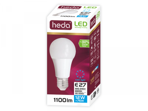 ■  CONSUMABILE - Bec LED - A60; 12W; E27; 6500K; HD112