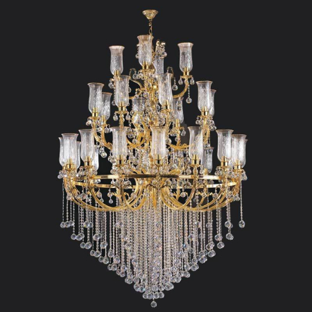 CANDELABRE CRISTAL & PENDULE - Candelabru Cristal Bussy Tila 0158-58-28F 28X40W E14