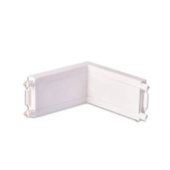 MINI SPOTURI MAGNETICE & ACCESORII - Conector colt Track Light 90 de grade, pentru sina magnetica, 48V DC alb