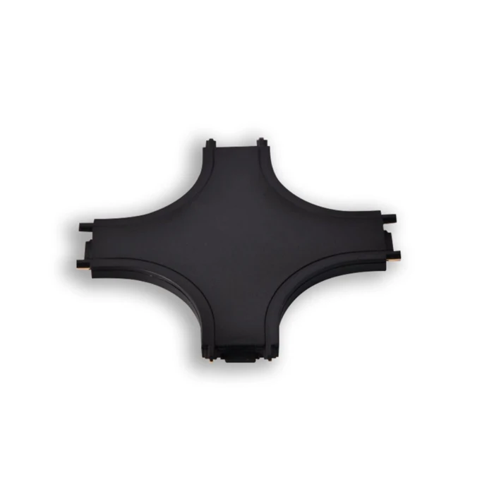 MINI SPOTURI MAGNETICE & ACCESORII - Conector in X Track Light  pentru sina magnetica, 48V DC, IP20, negru