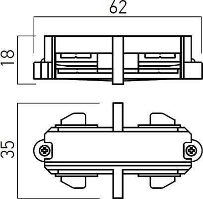 CONECTOR LINIAR MINITRAK ALB PT.SINA 1 CANAL [1]