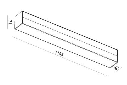 CORP LINIAR XTRIM LED 1X96W LC 48V 8400L [1]