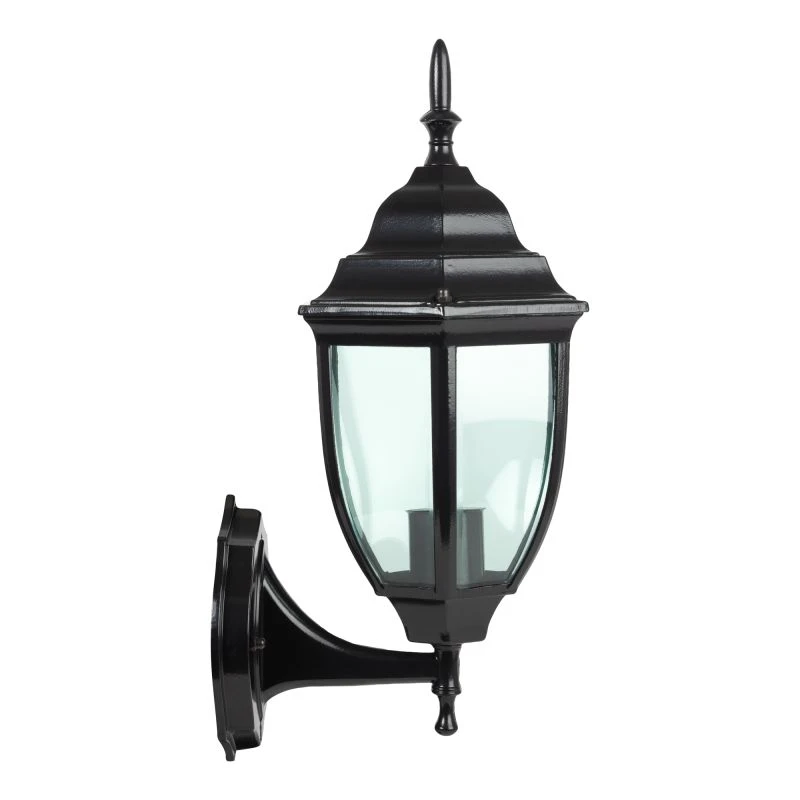 ■  ILUMINAT DE EXTERIOR - FELINAR APLICA EXTERIOR NIZZA 1XE27 60 W IP44 IN SUS NEGRU