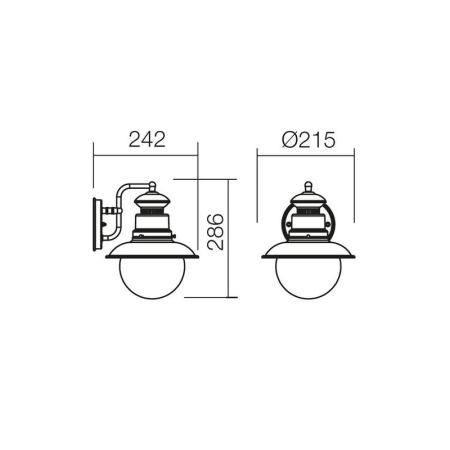 FELINAR APLICA SCOTT 9045 1X42W E27 ip44 NEGRU [1]