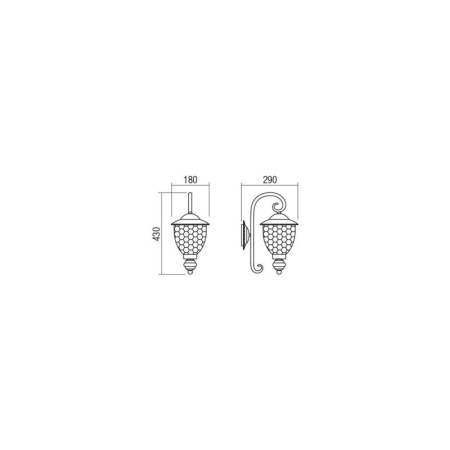 FELINAR APLICA SMARTER MATERA 9600 E27 40W RAB [1]