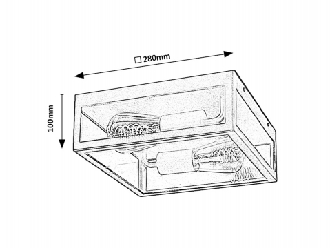 FELINAR APLICA ZATON 2X60W E27 [4]