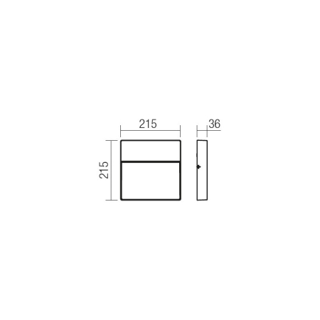 FELINAR LED REDO EVEN 9627 9W WH IP54 AP. SQUARE [1]