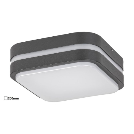 ■  ILUMINAT DE EXTERIOR - Felinar plafoniera exterior Rabalux Hamburg 8849 LED antracit 680lm 4000K IP44 A