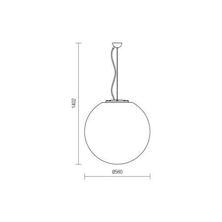 FELINAR BALOO 9976 E27 1X23W OPAL IP44 SUSP. 56CM [1]