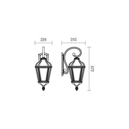 FELINAR ESSEN 9657 E27 1X70W IP44 AP JOS [1]