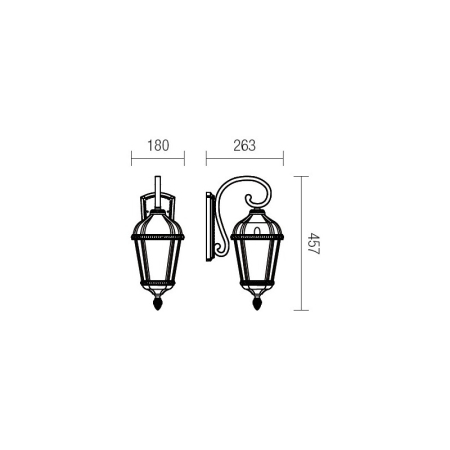 FELINAR  ESSEN 9667 E27 1X70W IP44 AP JOS MICA [1]