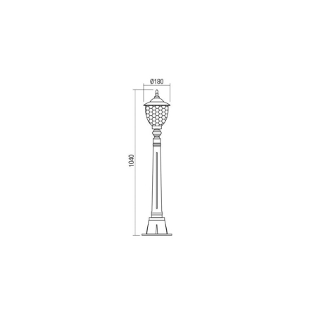FELINAR STALP MATERA 9634 E27 40W RAB H100 [1]