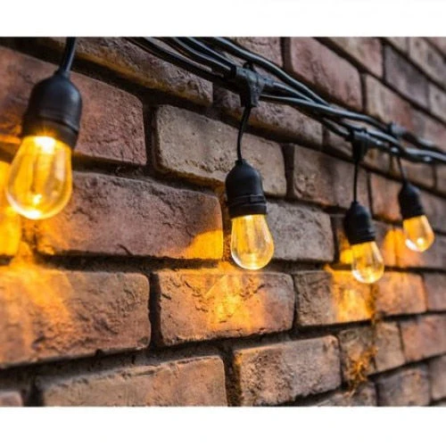 GHIRLANDE LED - GHIRLANDA DECORATIVA 10 ML 10XE27 CABLU NEGRU