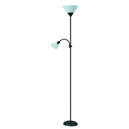 ■ CORPURI DE ILUMINAT - LAMPADAR ACTION 4062 NEGRU ALB E27 1X100W + E14 1X25W D230X1800MM