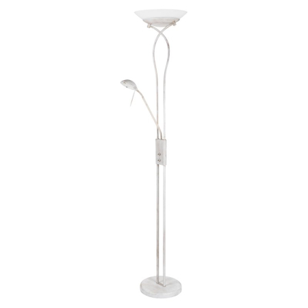 ■ CORPURI DE ILUMINAT - LAMPADAR  GAMMA TREND ANTIC ALB E27 2X15W + G9 1X40W