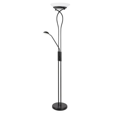■ CORPURI DE ILUMINAT - LAMPADAR  GAMMA TREND NEGRU MAT ALB E27 2X15W + G9 1X40W